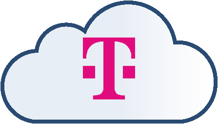 T-Mobile Logo on a cloud